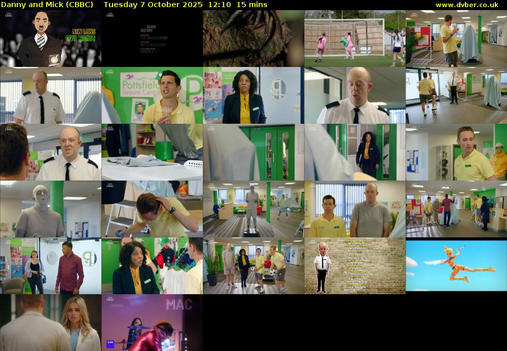 Danny and Mick (CBBC) Tuesday 7 October 2025 12:10 - 12:25