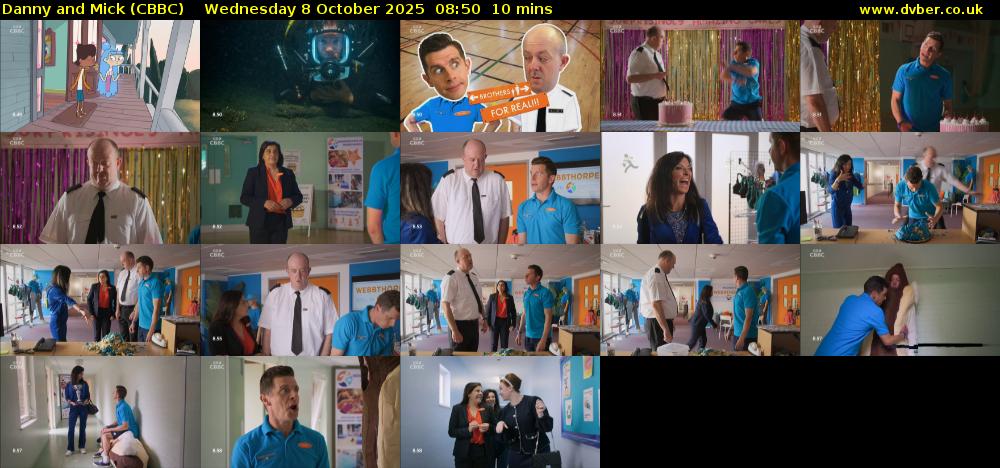 Danny and Mick (CBBC) Wednesday 8 October 2025 08:50 - 09:00