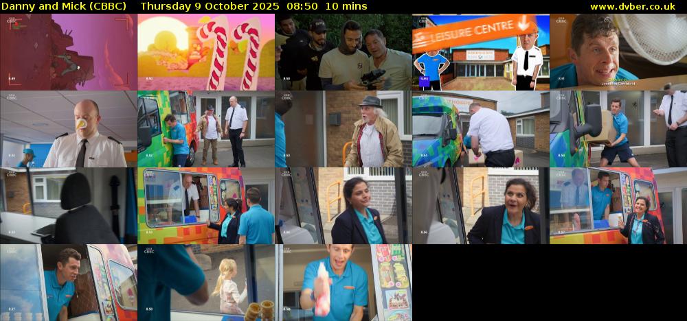 Danny and Mick (CBBC) Thursday 9 October 2025 08:50 - 09:00