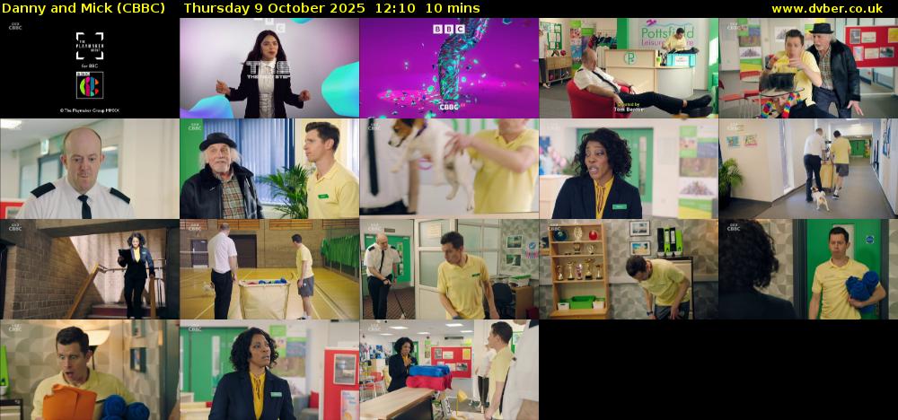 Danny and Mick (CBBC) Thursday 9 October 2025 12:10 - 12:20