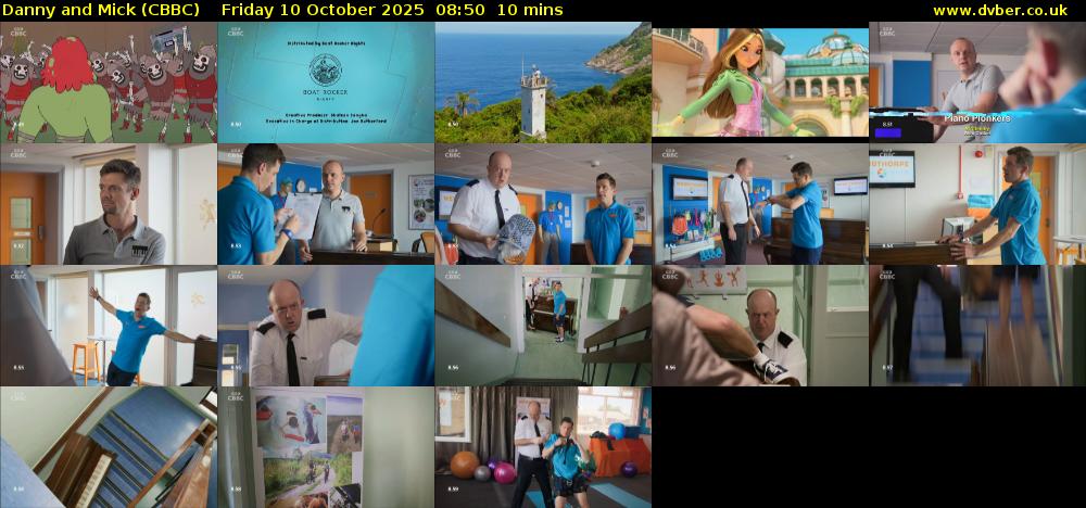 Danny and Mick (CBBC) Friday 10 October 2025 08:50 - 09:00
