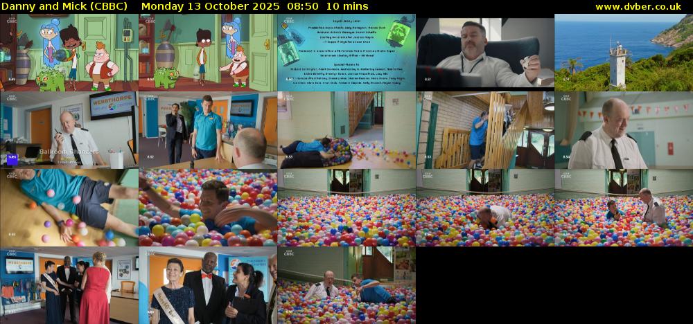 Danny and Mick (CBBC) Monday 13 October 2025 08:50 - 09:00