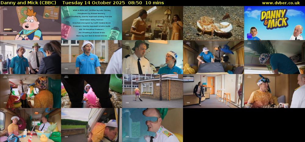 Danny and Mick (CBBC) Tuesday 14 October 2025 08:50 - 09:00