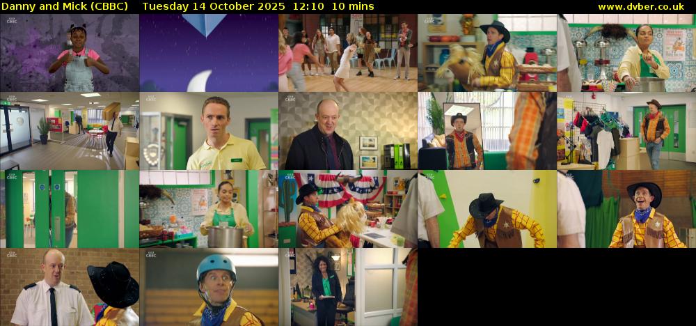 Danny and Mick (CBBC) Tuesday 14 October 2025 12:10 - 12:20