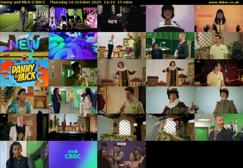 Danny and Mick (CBBC) Thursday 16 October 2025 12:10 - 12:25