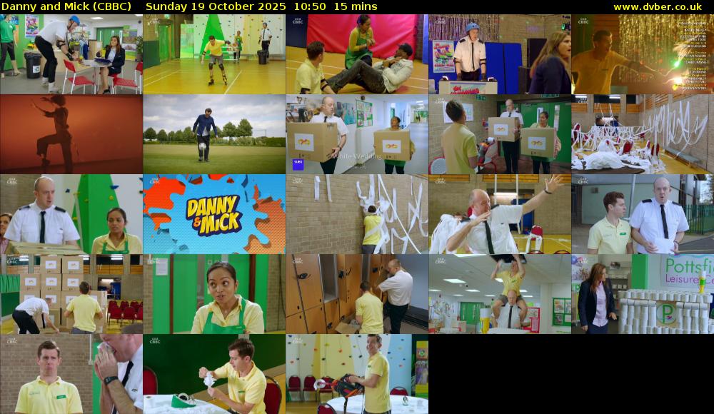 Danny and Mick (CBBC) Sunday 19 October 2025 10:50 - 11:05