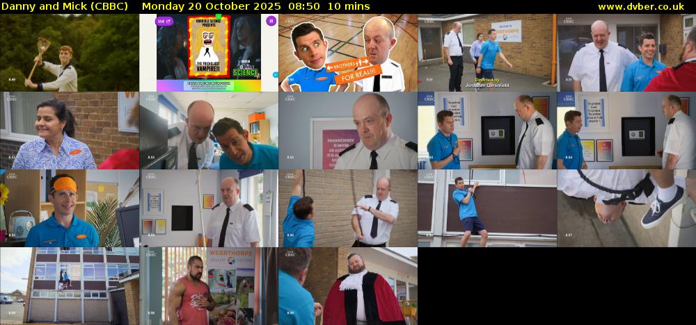 Danny and Mick (CBBC) Monday 20 October 2025 08:50 - 09:00