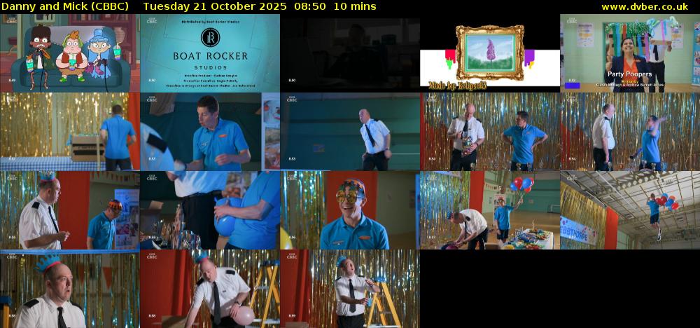 Danny and Mick (CBBC) Tuesday 21 October 2025 08:50 - 09:00
