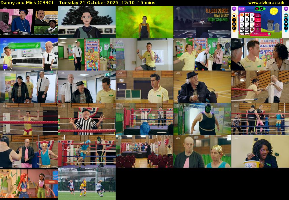 Danny and Mick (CBBC) Tuesday 21 October 2025 12:10 - 12:25