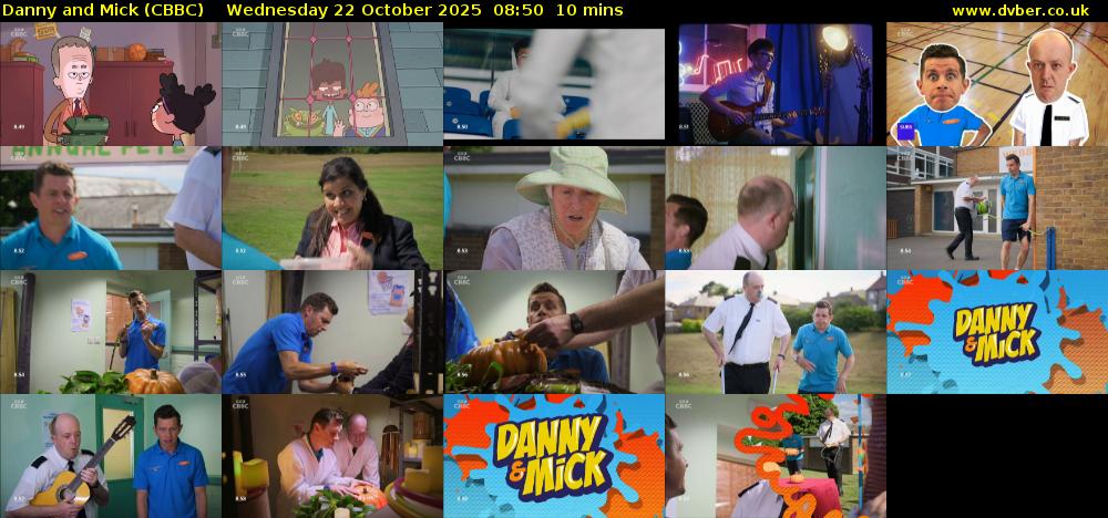 Danny and Mick (CBBC) Wednesday 22 October 2025 08:50 - 09:00