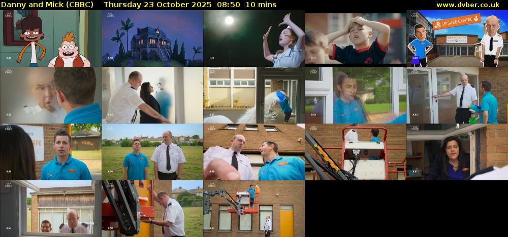 Danny and Mick (CBBC) Thursday 23 October 2025 08:50 - 09:00