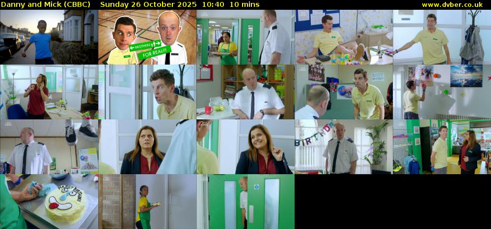 Danny and Mick (CBBC) Sunday 26 October 2025 10:40 - 10:50
