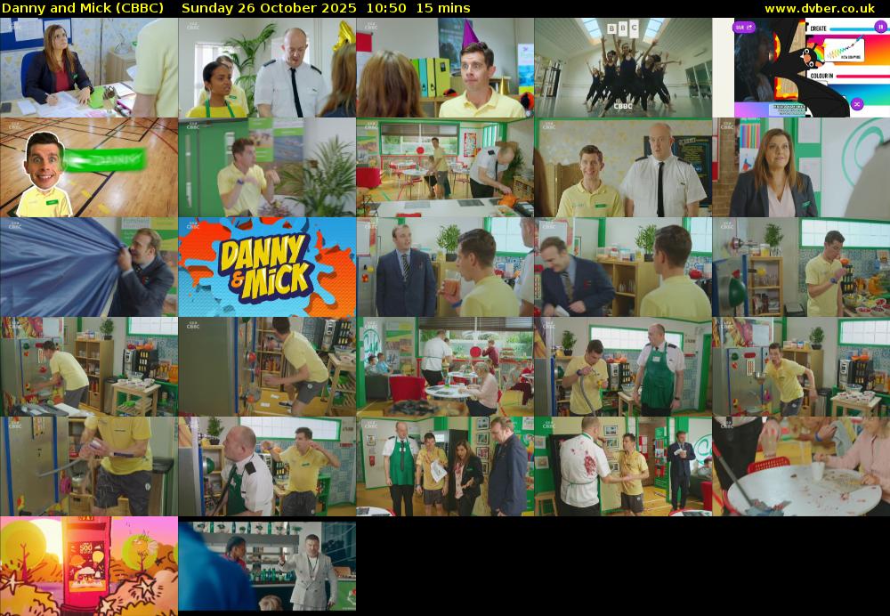 Danny and Mick (CBBC) Sunday 26 October 2025 10:50 - 11:05