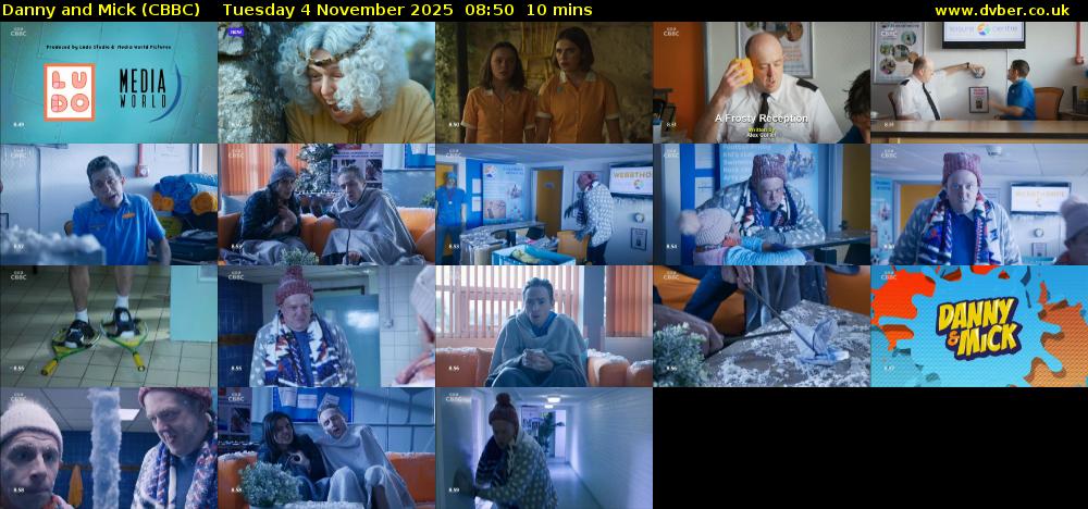 Danny and Mick (CBBC) Tuesday 4 November 2025 08:50 - 09:00