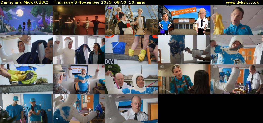 Danny and Mick (CBBC) Thursday 6 November 2025 08:50 - 09:00