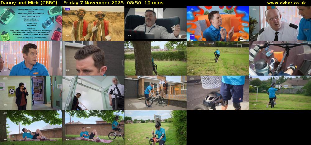 Danny and Mick (CBBC) Friday 7 November 2025 08:50 - 09:00