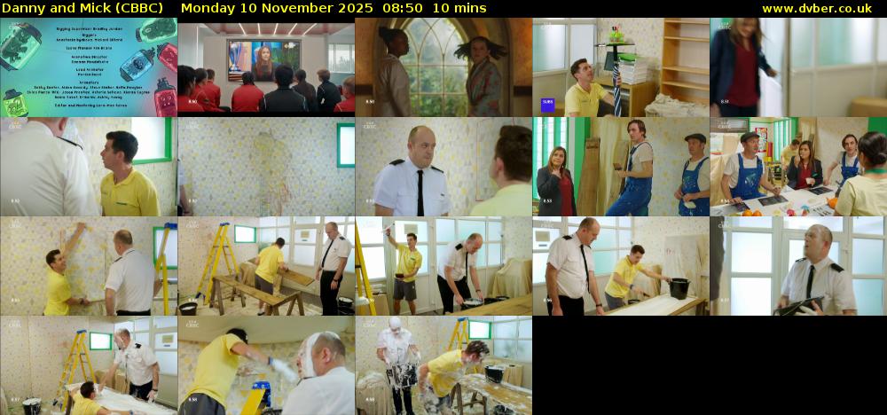 Danny and Mick (CBBC) Monday 10 November 2025 08:50 - 09:00