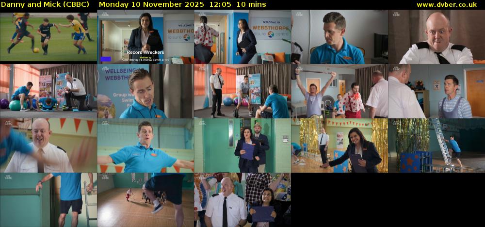 Danny and Mick (CBBC) Monday 10 November 2025 12:05 - 12:15