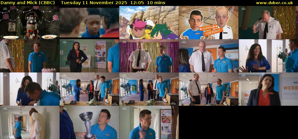 Danny and Mick (CBBC) Tuesday 11 November 2025 12:05 - 12:15