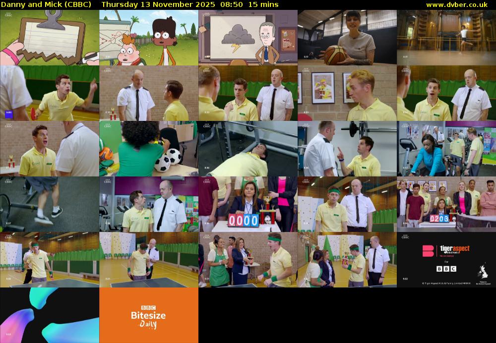 Danny and Mick (CBBC) Thursday 13 November 2025 08:50 - 09:05