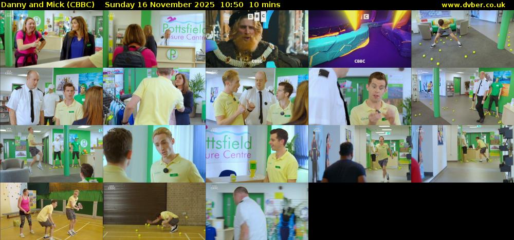 Danny and Mick (CBBC) Sunday 16 November 2025 10:50 - 11:00