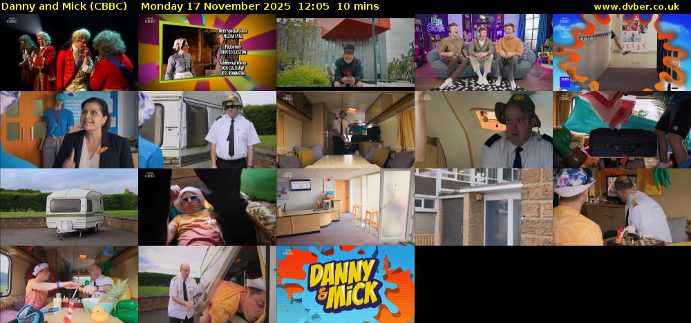 Danny and Mick (CBBC) Monday 17 November 2025 12:05 - 12:15