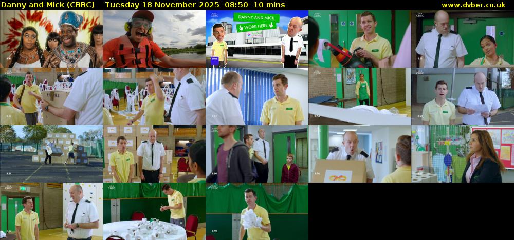 Danny and Mick (CBBC) Tuesday 18 November 2025 08:50 - 09:00