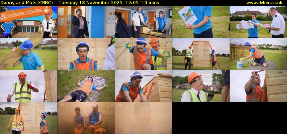 Danny and Mick (CBBC) Tuesday 18 November 2025 12:05 - 12:15