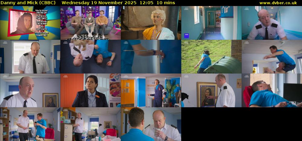 Danny and Mick (CBBC) Wednesday 19 November 2025 12:05 - 12:15