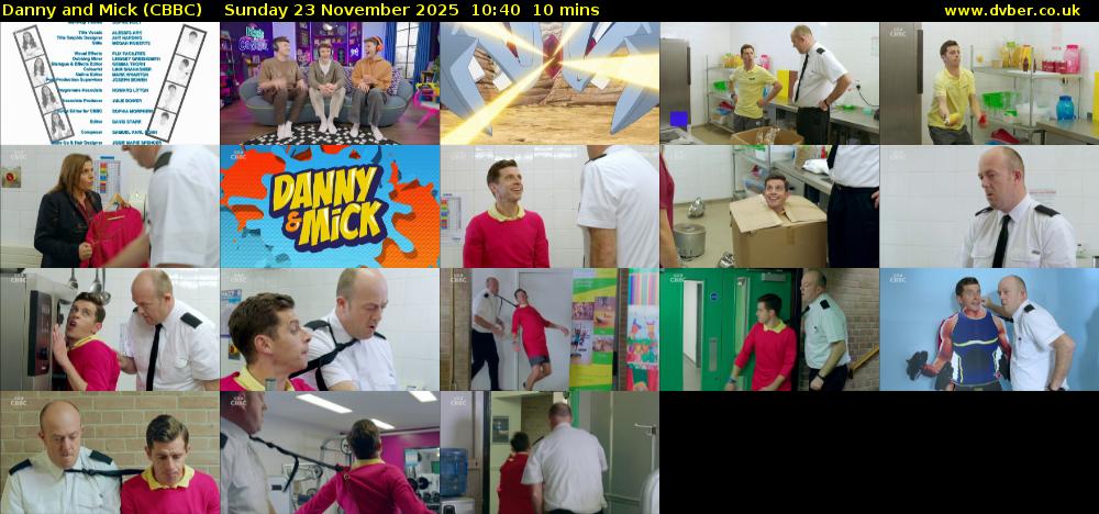 Danny and Mick (CBBC) Sunday 23 November 2025 10:40 - 10:50