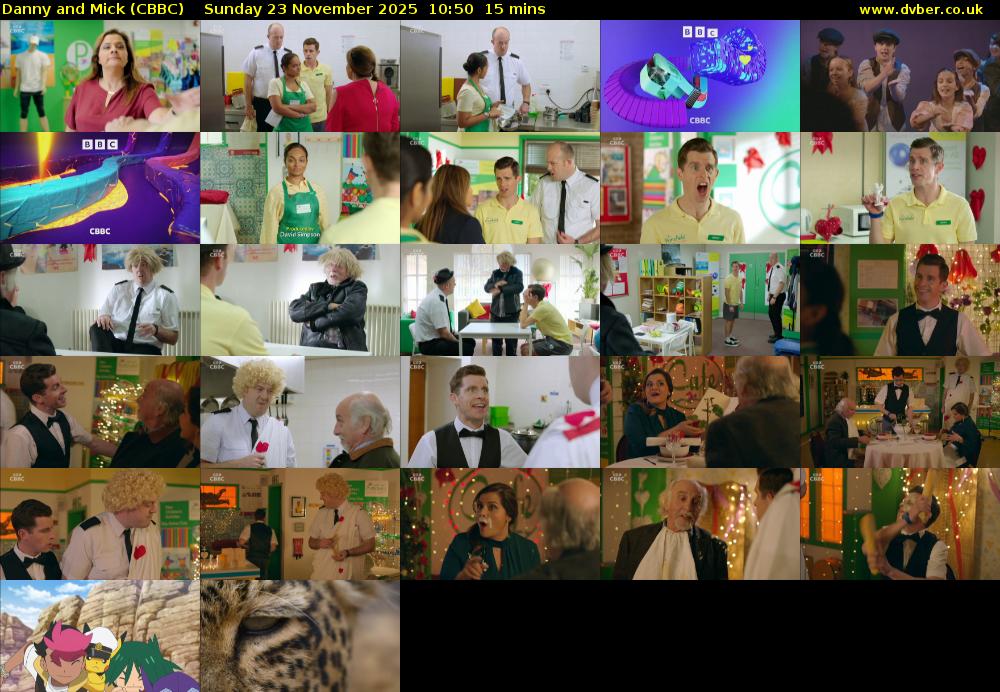 Danny and Mick (CBBC) Sunday 23 November 2025 10:50 - 11:05