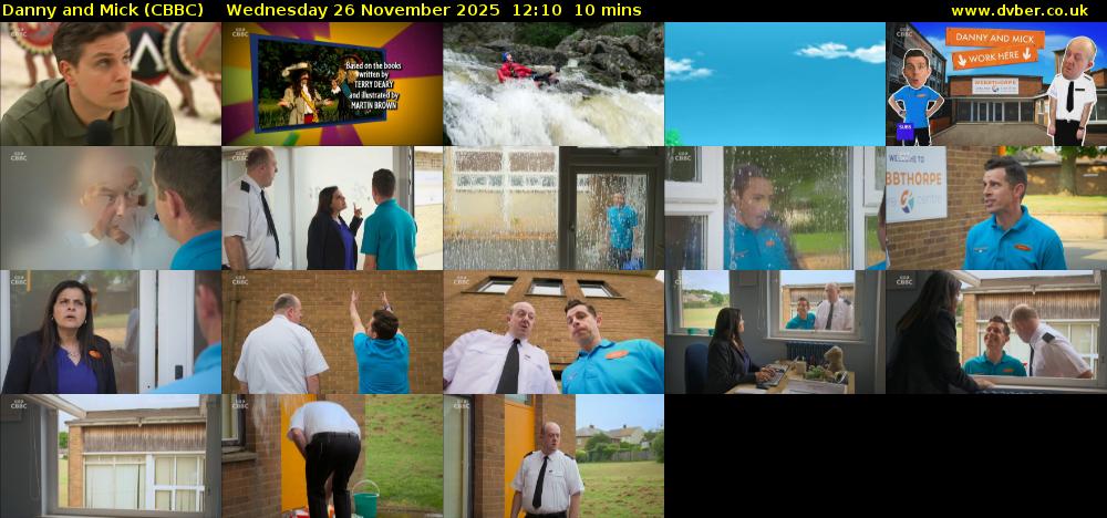 Danny and Mick (CBBC) Wednesday 26 November 2025 12:10 - 12:20