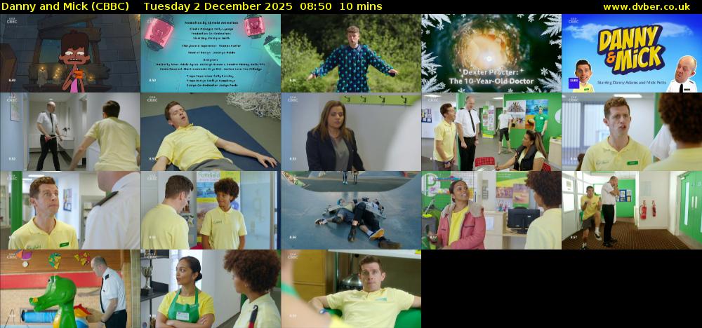 Danny and Mick (CBBC) Tuesday 2 December 2025 08:50 - 09:00