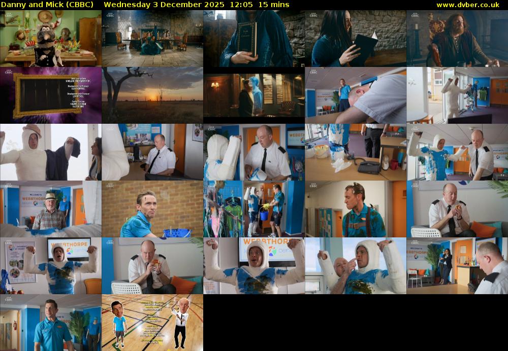 Danny and Mick (CBBC) Wednesday 3 December 2025 12:05 - 12:20