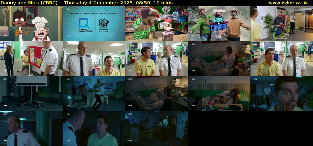 Danny and Mick (CBBC) Thursday 4 December 2025 08:50 - 09:00