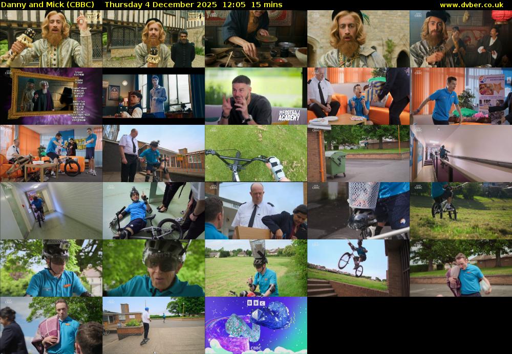 Danny and Mick (CBBC) Thursday 4 December 2025 12:05 - 12:20