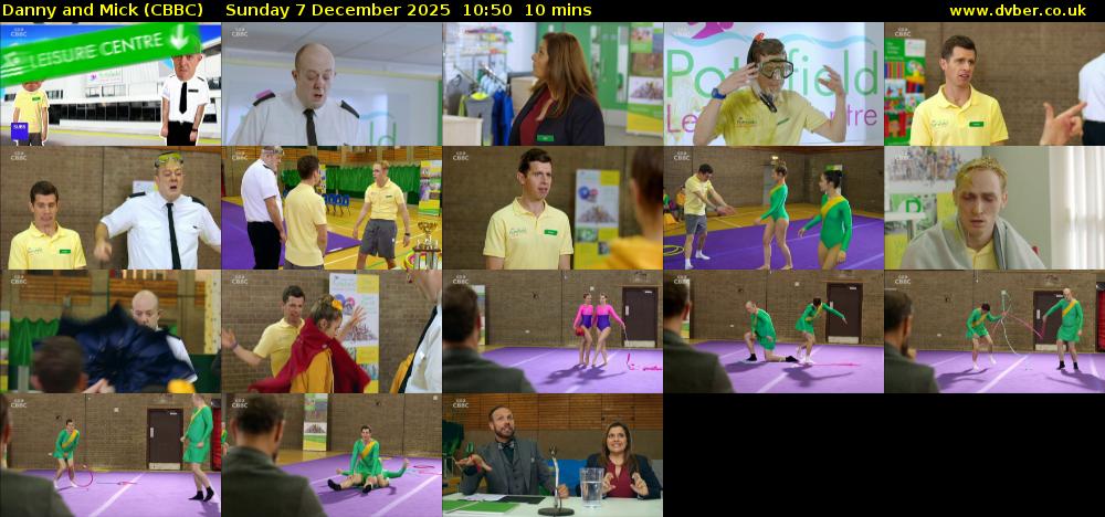 Danny and Mick (CBBC) Sunday 7 December 2025 10:50 - 11:00