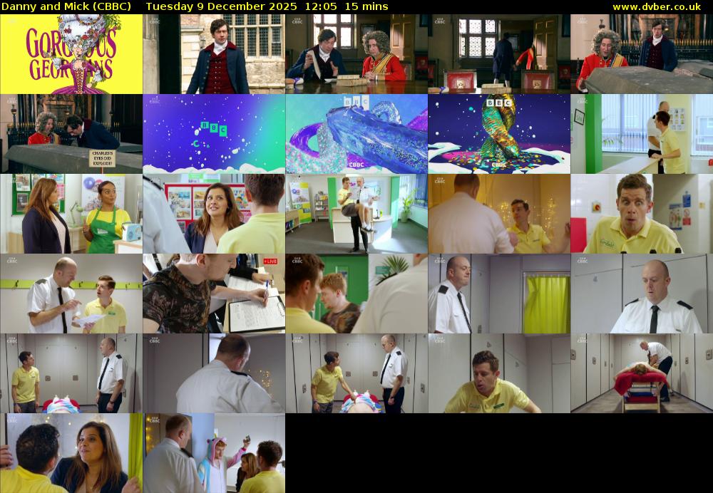 Danny and Mick (CBBC) Tuesday 9 December 2025 12:05 - 12:20