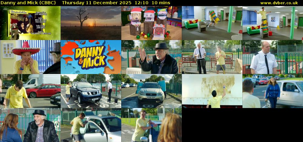 Danny and Mick (CBBC) Thursday 11 December 2025 12:10 - 12:20