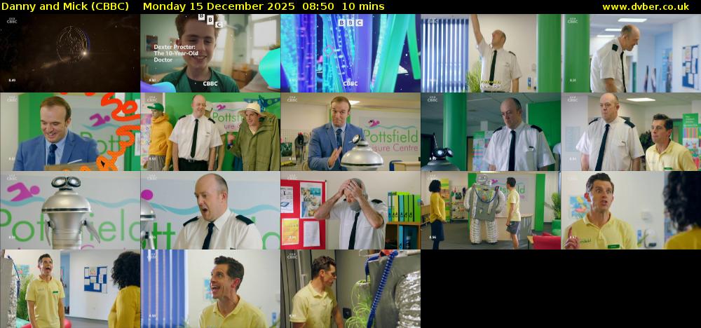 Danny and Mick (CBBC) Monday 15 December 2025 08:50 - 09:00