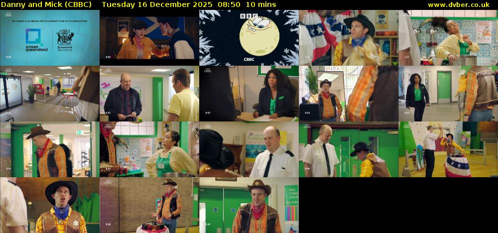 Danny and Mick (CBBC) Tuesday 16 December 2025 08:50 - 09:00