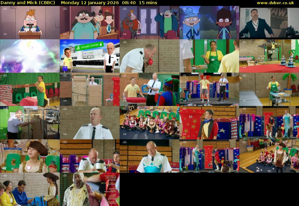 Danny and Mick (CBBC) Monday 12 January 2026 08:40 - 08:55