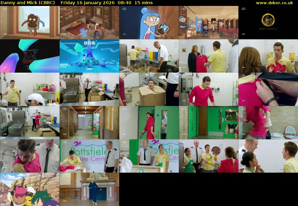 Danny and Mick (CBBC) Friday 16 January 2026 08:40 - 08:55