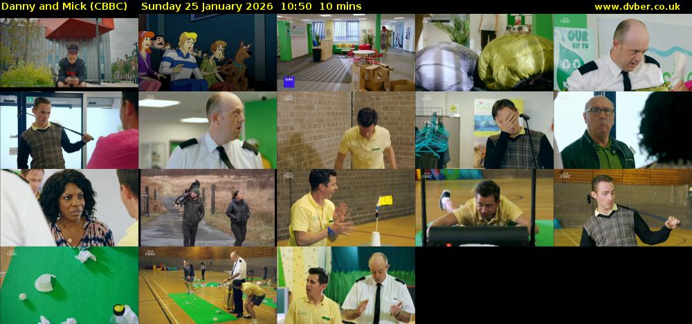 Danny and Mick (CBBC) Sunday 25 January 2026 10:50 - 11:00
