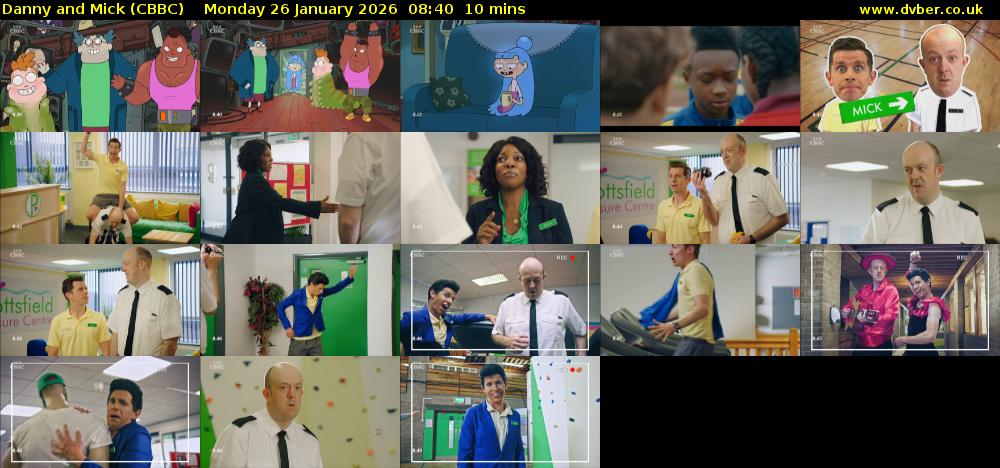 Danny and Mick (CBBC) Monday 26 January 2026 08:40 - 08:50