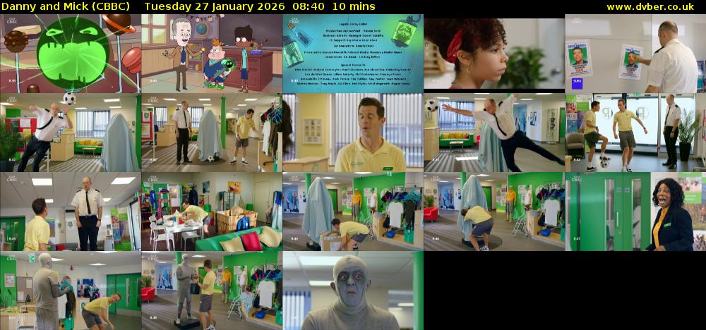 Danny and Mick (CBBC) Tuesday 27 January 2026 08:40 - 08:50