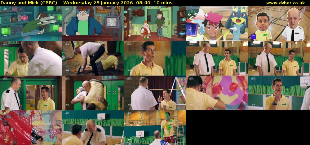 Danny and Mick (CBBC) Wednesday 28 January 2026 08:40 - 08:50