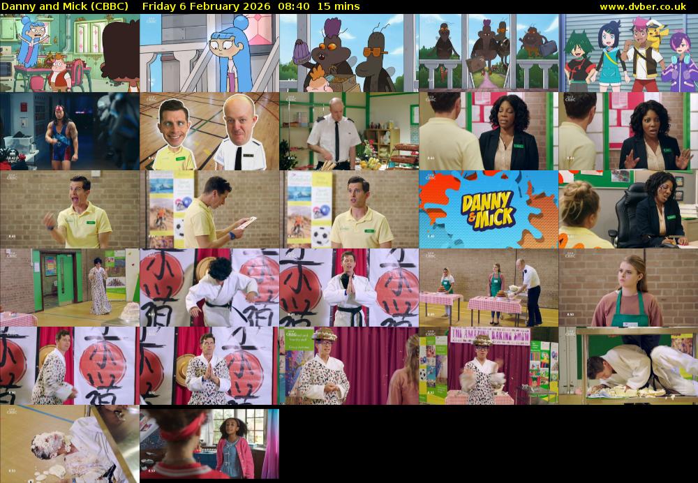 Danny and Mick (CBBC) Friday 6 February 2026 08:40 - 08:55