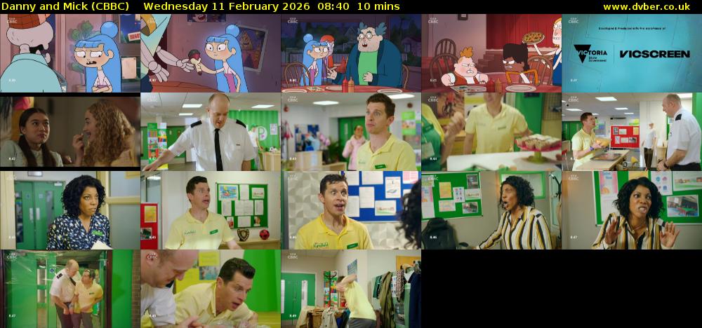Danny and Mick (CBBC) Wednesday 11 February 2026 08:40 - 08:50