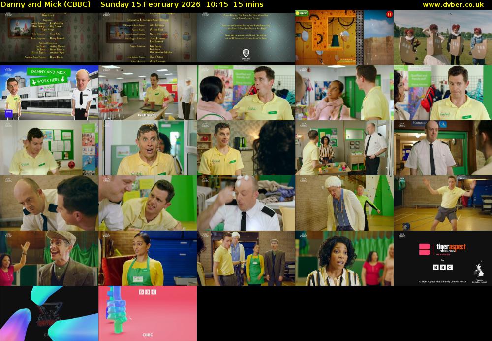 Danny and Mick (CBBC) Sunday 15 February 2026 10:45 - 11:00